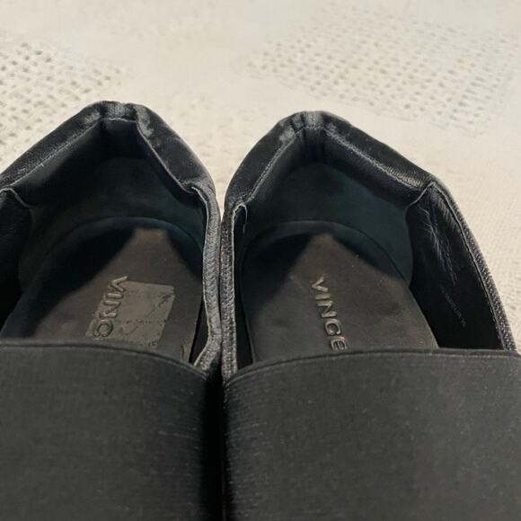 VINCE black velvet stretch slip on sneaker flats size 9 SHELF 5022 - Picture 7 of 9